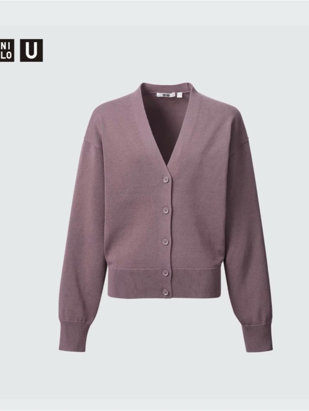 Uniqlo u cropped cotton v neck  cardigan nwot